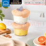 乐扣乐扣（LOCK&LOCK）辅食盒宝宝耐热玻璃辅食碗儿童可蒸煮冷冻保鲜盒 橘色150ML*2饭盒 实拍图