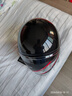 YOHE摩托车电动车头盔男女通用电动车安全帽3C认证头盔DK8 赤焰黑红 特大码（XL） 实拍图
