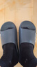 回力厚底防滑男女士凉拖室内外穿软底洗澡浴室拖鞋HL0212蓝灰40-41 实拍图
