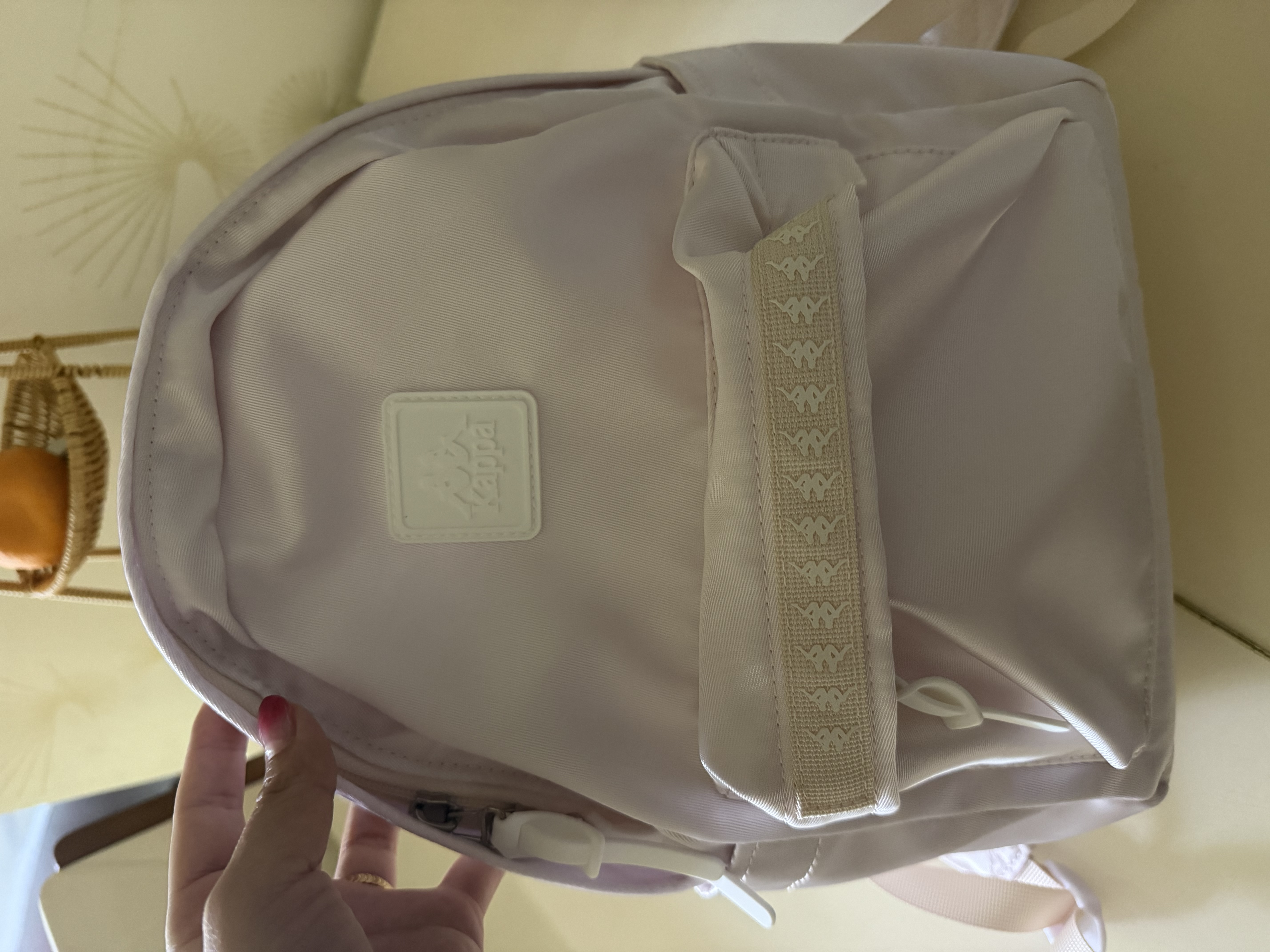 Kappa卡帕 新款潮流背包女包运动百搭迷你双肩包旅行小包包生日礼物 珠光粉 实拍图
