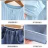 La Chapelle拉夏贝尔女童春秋套装2026新款公主风蓝色衬衫牛仔裤 套装 下单送发箍 130 建议身高121-130cm 实拍图