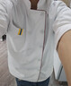 耐典厨师服短袖工作服白色男女同款厨房厨师服工装ND-SC单红边 实拍图