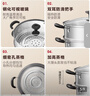 爱仕达（ASD）蒸锅双层不锈钢蒸锅 家用炖蒸煮一体汤锅26CM大容量蒸笼QVL1526WG 实拍图