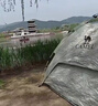 骆驼（CAMEL） 户外帐篷黑胶折叠便携式野营帐露营装备过夜防雨遮阳防晒 沙绿色【黑胶防晒】，A111-3C 双层液压 晒单实拍图