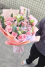馨仪母亲节鲜花速递玫瑰花康乃馨花束送妈妈长辈礼物全国鲜花同城配送 19朵康乃馨百合混搭花束 实拍图