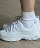 斯凯奇（Skechers）女鞋夏季小白鞋蕾丝休闲运动熊猫鞋黑色增高厚底老爹鞋11959 白色/WHT 37 尺码偏大，建议选小半码 实拍图