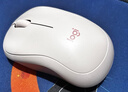 罗技（Logitech）M221 轻音鼠标 无线鼠标 办公鼠标 对称鼠标 带无线微型接收器 米白色 实拍图