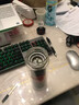 希诺（heenoor）玻璃杯男士双层防烫抗菌泡茶杯办公室车载保温水杯定制送生日礼物 升级镜面盖：315ml-手握舒适 实拍图