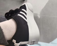 adidas NIZZA PLATFORM厚底增高运动帆布鞋女阿迪达斯三叶草 一号黑/白   36.5 实拍图