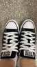 匡威（Converse）All Star夏季经典帆布男女低帮休闲运动鞋黑色101001 101001/黑色 37.5 实拍图