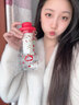 帕提拉2026新款大容量塑料杯女生高颜值带吸管杯子便携茶水分离泡茶水杯 粉苹果【带茶仓】含提绳/600ML 实拍图