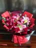 来一客母亲节鲜花速递玫瑰百合鲜花送妈妈女友老婆生日礼物全国同城配送 19朵红玫瑰粉百合花束 实拍图