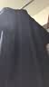 罗蒙凉感冰丝短袖t恤衫男士夏季新款翻领POLO高端上衣半袖爸爸送父亲 藏青色 【单件装】 2XL (185) （适合155-175斤） 实拍图
