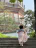 萌乎山蓝 汉服女童裙子夏新款国风儿童连衣裙古装薄款公主裙 蓝粉 110 实拍图