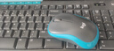 罗技（Logitech）MK275 键鼠套装 无线键鼠套装 办公键鼠套装 全尺寸 商务键鼠套装 带无线2.4G接收器 黑蓝色 实拍图