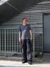 迪桑特（DESCENTE）DESCENTE迪桑特RUNNING系列跑步运动健身男士短袖针织衫 CC-炭灰色 L (175/96A) 实拍图