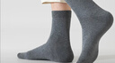 京东京造【100%纯棉10A抗菌】春夏袜子男防臭透气休闲商务中筒袜 黑灰藏青 实拍图