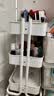宜家（IKEA）拉斯克家居小推车置物架移动茶水桌书包架客厅厨房收纳架 白色大号 35*45*77cm 实拍图
