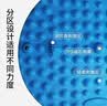 TEEIS德国指压板超慢跑脚底按摩脚垫穴位疏通脚心仿鹅卵石足底圆形垫 烟雨蓝【直径55cm】 健身指压板 实拍图