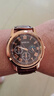 【网红爆款】商务腕表石英运动表休闲皮带男女手表 棕色 实拍图
