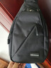 稻草人男士胸包随身旅行休闲单肩斜挎包手机腰包帆布背包骑行学生通勤 实拍图