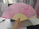 森卡龙（SENKALONG）扇子折扇古风女流苏竹扇儿童古典舞蹈扇夏季折叠扇中国风手摇扇 春日樱蝶 实拍图