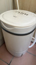 VCJ洗衣机半全自动迷你洗衣机小型洗脱一体小型家用母婴内衣裤洗袜子神器儿童单身人宿舍出租房 新4.5KG【立体水洗去污*定时降噪快洗】珍珠白 实拍图