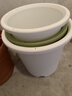 爱丽思（IRIS）Deepot花盆加厚树脂控根圆口绿萝绣球月季多肉发财树塑料加仑花盆 7号白色(口径约23.7cm)约5L 实拍图
