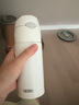 膳魔师（THERMOS）400ml保温杯吸管杯不锈钢男女士保冷水杯子TCMI-400S WH 实拍图