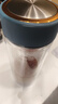 富光 男女士双层玻璃杯 高硼硅泡茶杯 茶水分离水杯带茶隔杯子500ml 实拍图