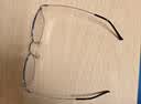 蔡司（ZEISS）镜片感光变色眼镜男可配近视护眼防强光眼睛片防蓝光纯钛眼镜框女 银色 配圣莎拉平光防蓝光变色(无度数) 实拍图