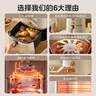美的（Midea）空气炸锅蒸烤一体 免翻面实用多功能全自动 家用空气炸锅大容量5.3L热风烘炸金属内腔 MF-KZE535J5 实拍图