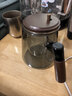 西多米泡茶壶飘逸杯2025新款胡桃木把手玻璃内胆一键过滤茶水分离冲茶壶 实拍图