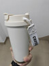 SZTAA保温杯咖啡杯316不锈钢陶瓷男女士吸管杯便携车载水杯茶杯伴手礼 白色520ml咖啡杯 实拍图