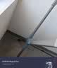 全品屋晾衣架落地伸缩可折叠晾衣杆免安装家用衣帽架阳台晒被子神器 加固枪灰色【可伸缩2.3M】+鞋托 稳固耐用 实拍图