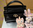 CHARLES&KEITH鳄鱼纹凯莉包手提斜挎婚包包女包生日母亲节礼物CK2-50270880-1 粉红色Pink S 实拍图