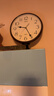 精工新品日本精工11英寸扫秒简约挂钟家用免打孔卧室静音钟表直径28cm 实拍图