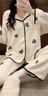 浪莎甜美睡衣女开衫套装韩版长袖可外穿家居服网红风宽松女家居服 L 实拍图