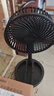 电风扇伸缩折叠小风扇宿舍家用静音充电型办公台式USB桌面宿舍大风力夏台面落地两用折叠电风扇 颜色随机 直插款无档位开关1个装 实拍图