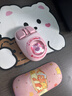 迪士尼草莓熊蓝牙无线键盘三模有线粉色静音键盘鼠标套装高颜值女生办公键鼠打字游戏电脑笔记本IPad通用 草莓熊三模RGB键盘+升级磁吸太空舱双模鼠标 实拍图
