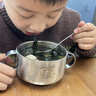 COOKSS宝宝吃饭专用碗辅食碗1-3岁以上儿童碗316不锈钢食品级辅食勺套装 实拍图