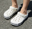 卡骆驰（CROCS）贝雅卡骆班洞洞鞋轻便耐磨一脚蹬休闲鞋女鞋时尚沙滩鞋|205089 白/深蓝-126 45 (290mm) 实拍图