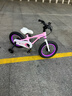 优贝（RoyalBaby）儿童自行车男女镁合金单车 月亮系列3-5岁 宇航员14寸 粉色 实拍图
