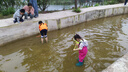神鲨玫红色儿童下水裤连体裤赶海衣服防水裤涉水服雨裤玩水玩沙赶海服 实拍图