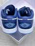 耐克NIKE男子运动鞋AIR JORDAN 1 LOW篮球鞋553558-404蓝/藏青44.5 实拍图