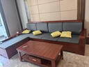 辰娅 沙发 胡桃木实木沙发组合现代中式客厅冬夏两用贵妃储物木家具 【特价冲量】四人位+贵妃榻+茶几 实拍图