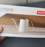 京东京造手冲咖啡壶 家用挂耳咖啡壶 304不锈钢长嘴壶细口壶 350ml米白 实拍图