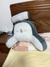 京严床头靠枕靠背床上趴睡枕靠背垫软包床靠腰垫护腰靠垫抱枕沙发枕头 舒适透气【哈士奇+枕头】乳胶层 70cm*50cm*20cm 含枕芯 成人款（超大号）可拆洗 实拍图
