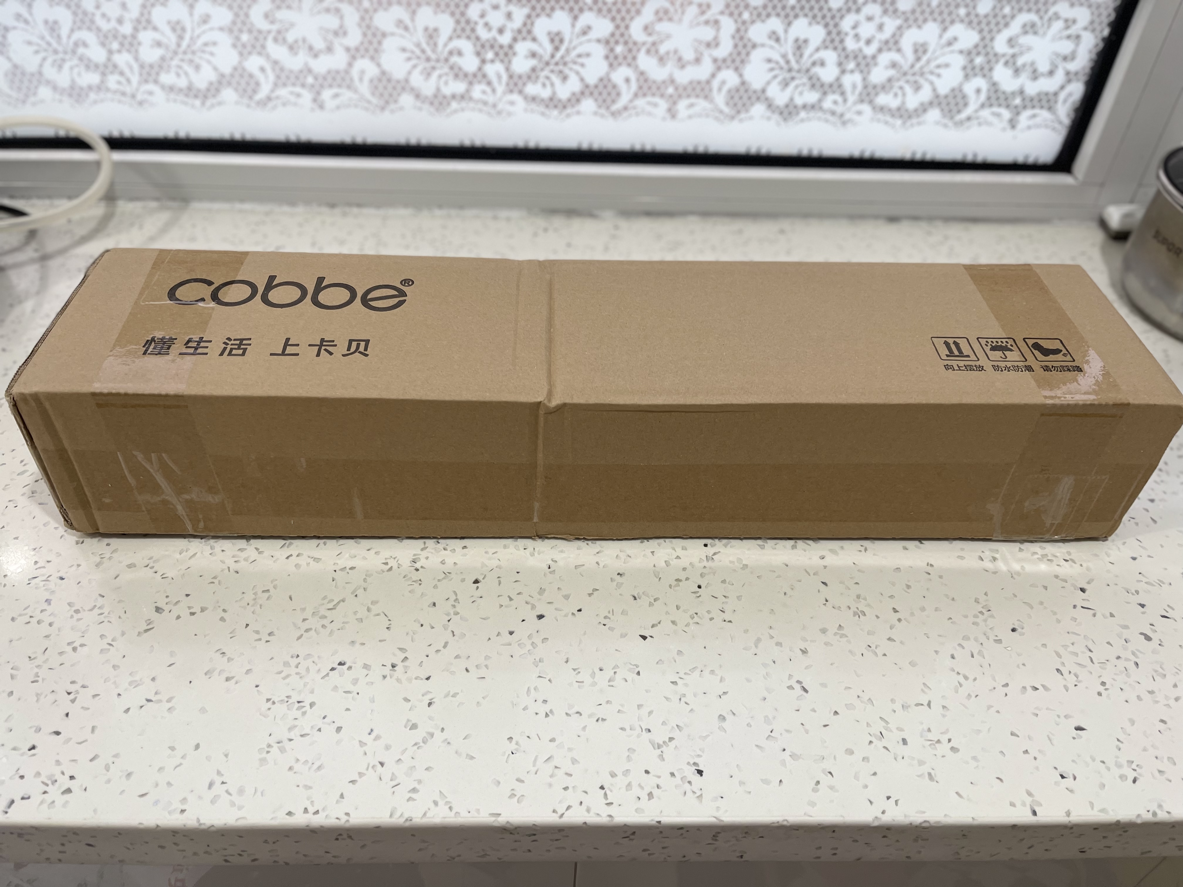卡贝（cobbe）奶白毛巾挂杆太空铝毛巾架免打孔浴室毛巾杆卫生间厕所浴室毛巾架 实拍图