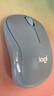 罗技（Logitech）M221 轻音鼠标 无线鼠标 办公鼠标 对称鼠标 带无线微型接收器 雾霭蓝 实拍图